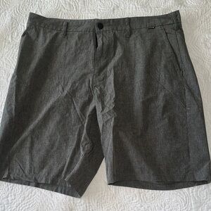 Hurley Charcoal Flat Front Shorts